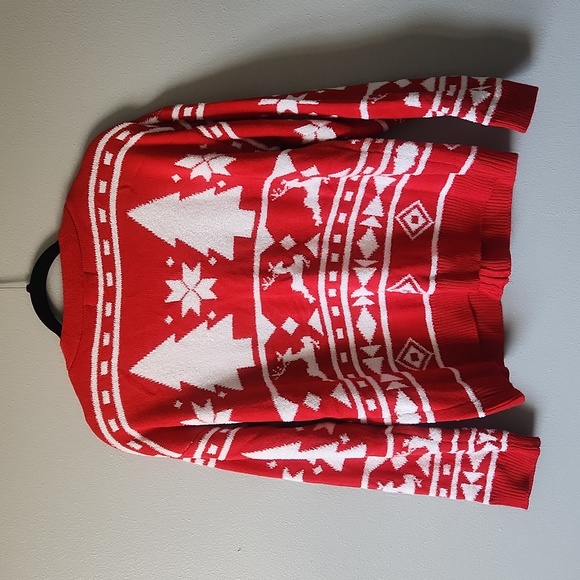 Poof! Size Large Holiday Cardigan - Picture 3 of 6